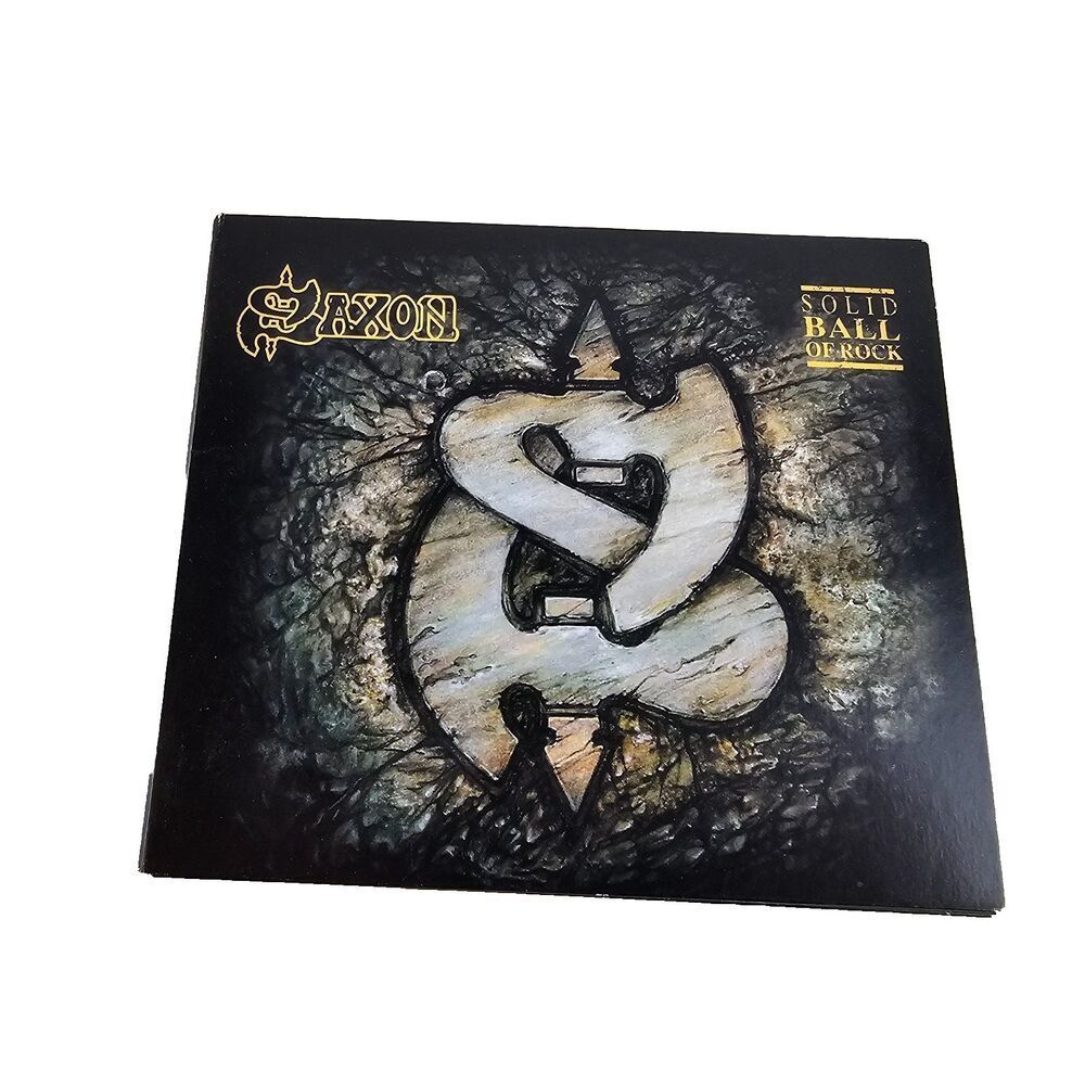 Saxon Solid Ball Of Rock CD 1991 Virgin BMG Heavy Metal Slip Cardboard Case